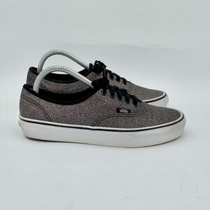 Vans black and multi colored glitter sparkle lace up sneakers women size 9